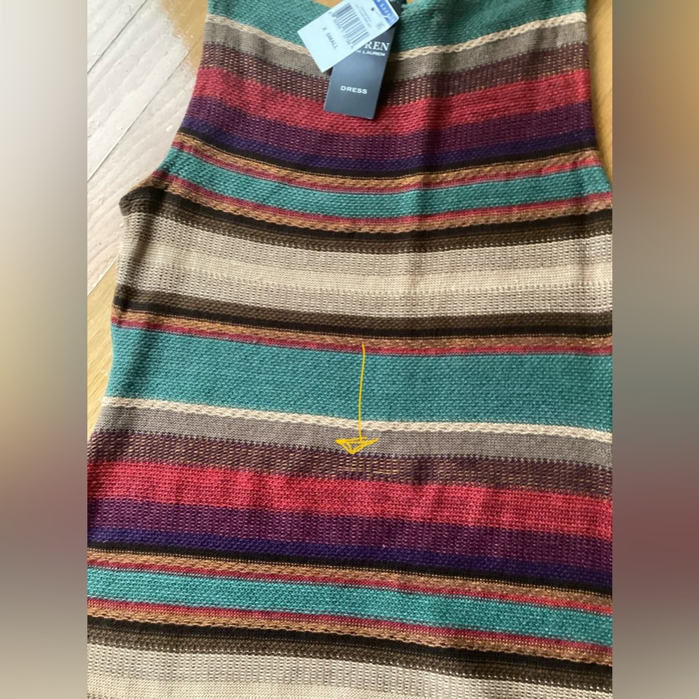 Lauren Ralph Lauren Cotton Linen Shift , size xsmall,Knit Tank - Picture 8 of 8